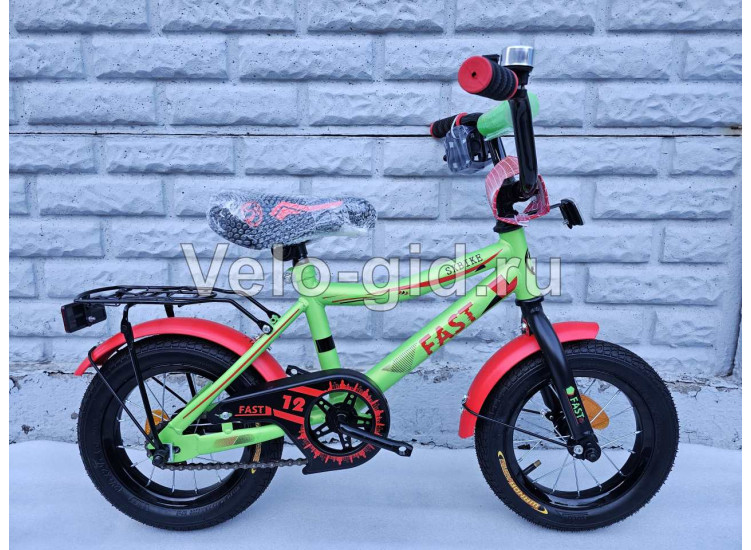 Детский велосипед Fast Green 12”